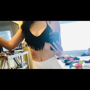 Body glove fringe swim top